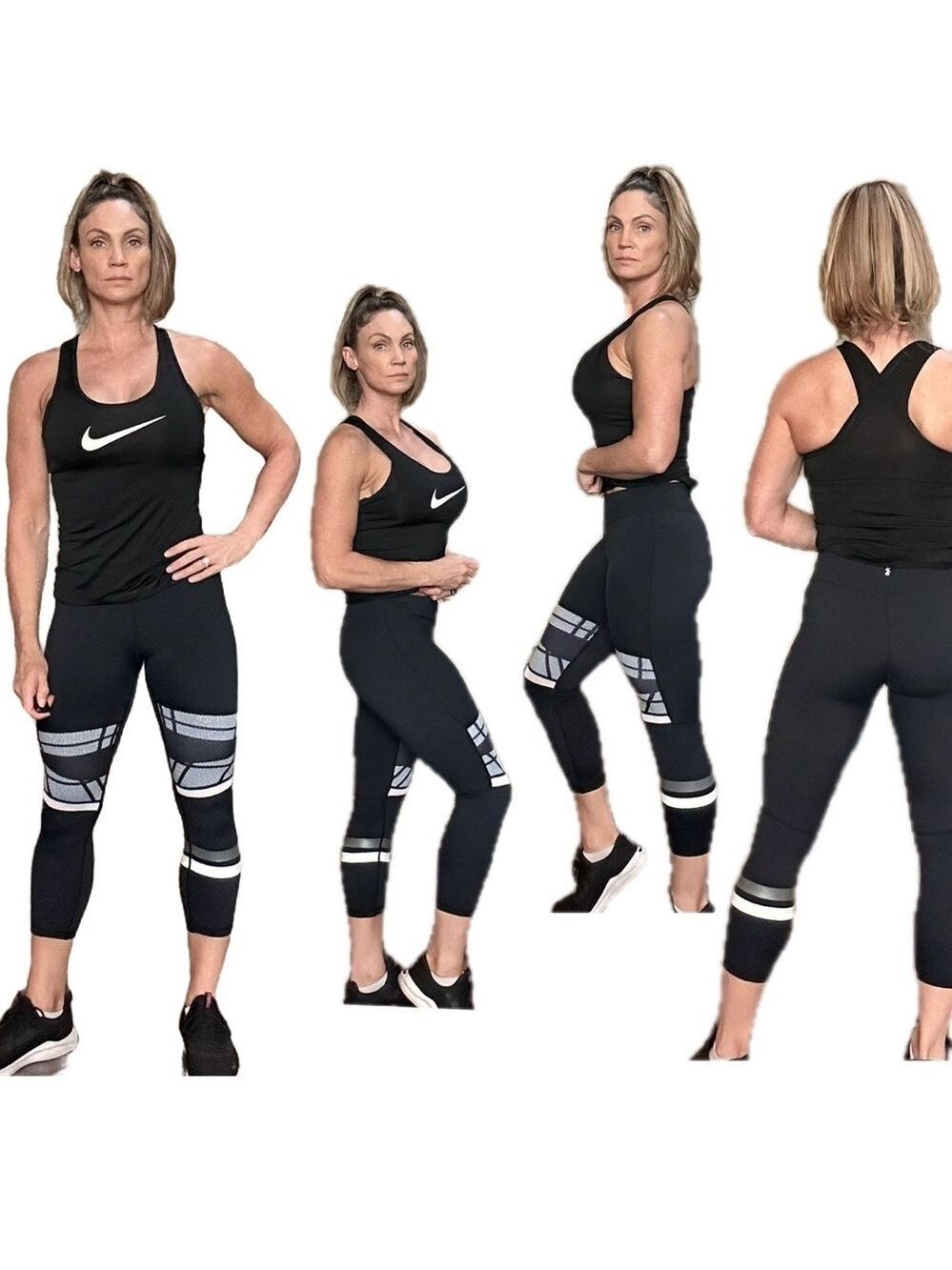 Lilybod Black Heatherhoneycomb leggings size small